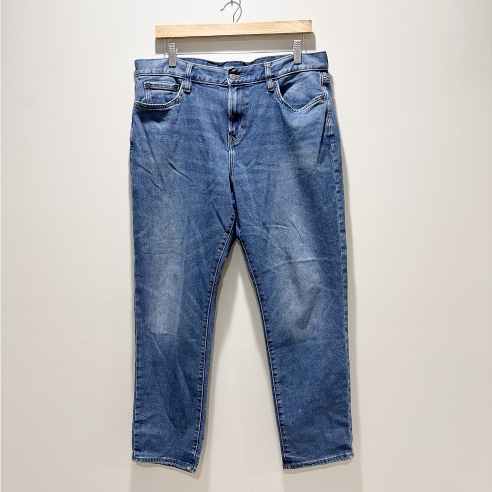 Banana Republic Travel Jean Men's Straight-Leg Athletic Denim Jeans in Blue 35